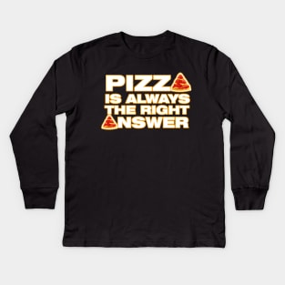 Pizza Kids Long Sleeve T-Shirt